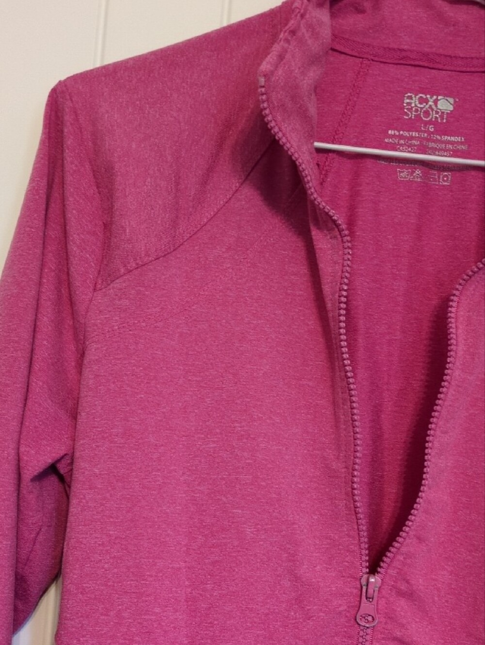 Rock & Republic Women's Raspberry Zip-Front Utility Jacket - Picture 6 of 7